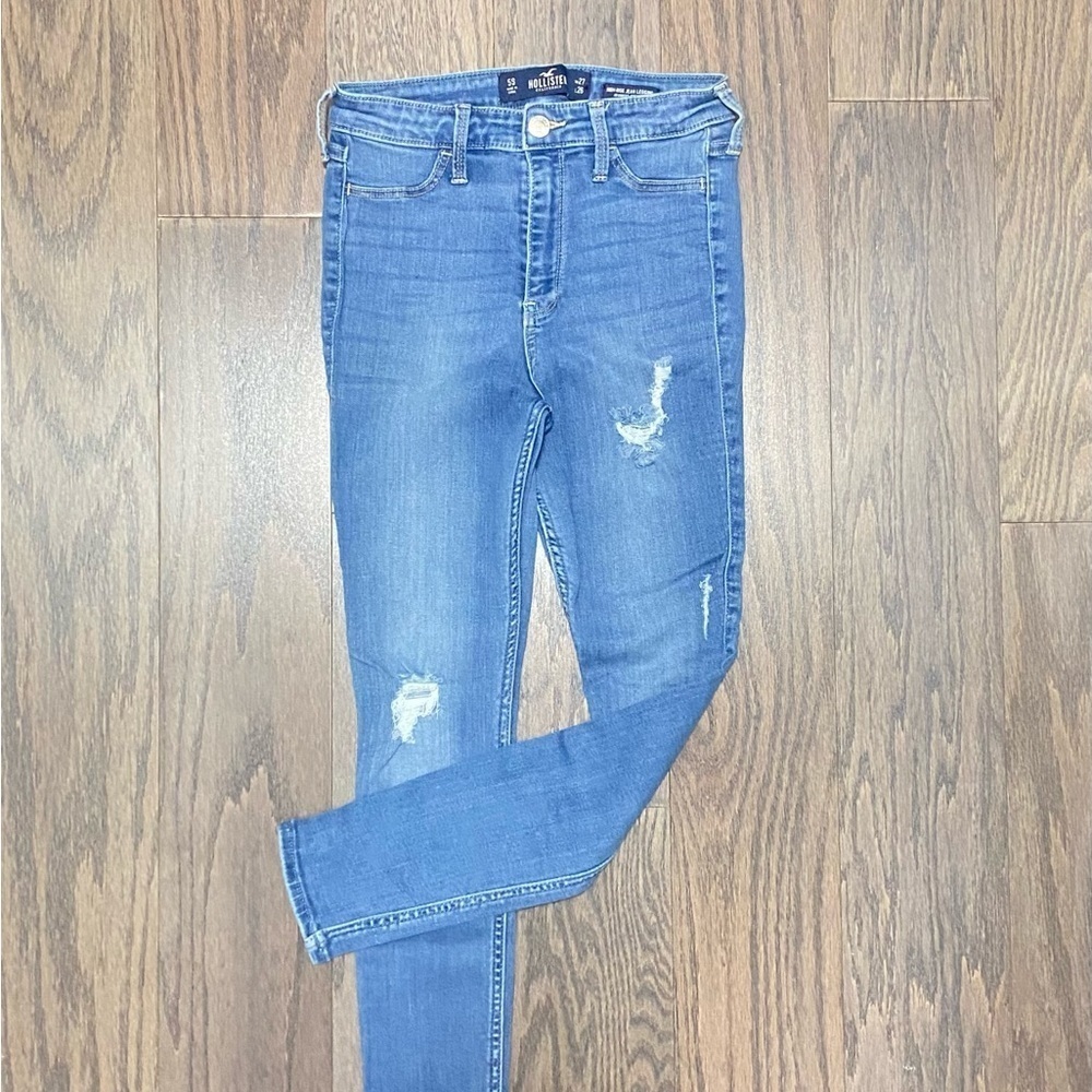 Hollister Blue Skinny Jeans Classic Style - Picture 2 of 6